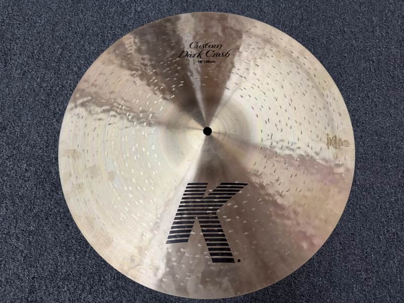Zildjian 18" K Custom Dark Crash Cymbal Nice image 1