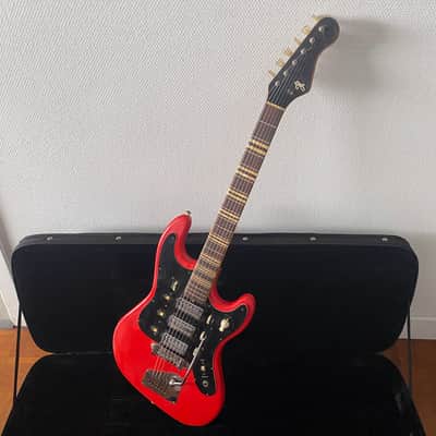 Hofner 176 Galaxie Deluxe + Hardcase 1965 - Red image 1
