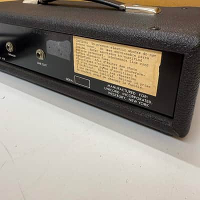 Unicord Univox Stage 65B 65-Watts Amp Head 1980's - Black image 5