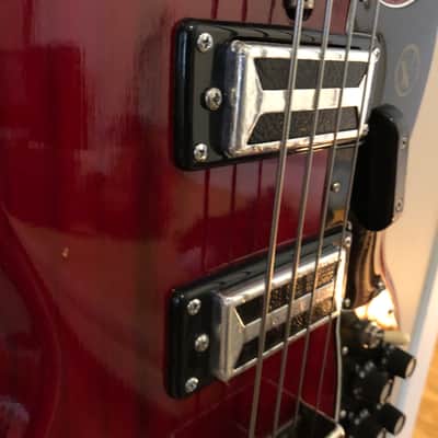 Kay K-2B Bass Cherry 1970s (SG Style Body) image 9