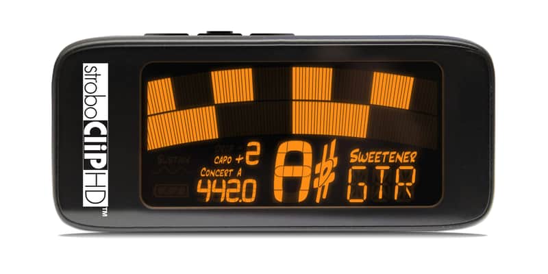 Peterson StroboClip HD High Definition Clip-On Guitar Tuner - Black image 1