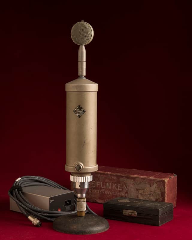 Restored Telefunken Ela MZ 028/1 (Neumann CMV3A) Bottle Microphone Circa 1935 image 1