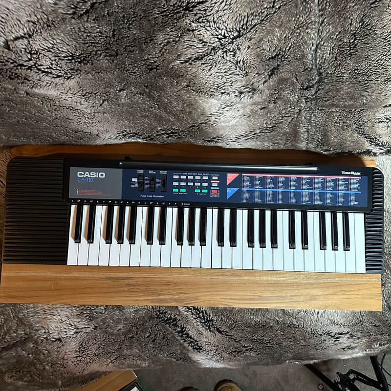 Casio CA-110 Vintage 1980's 49-Key PCM Pulse Code Modulation Tonebank Keyboard - Black image 1