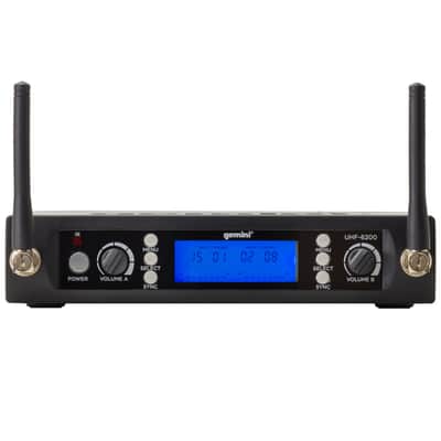 Gemini UHF-6200M Dual Channel Handheld UHF Wireless System image 3