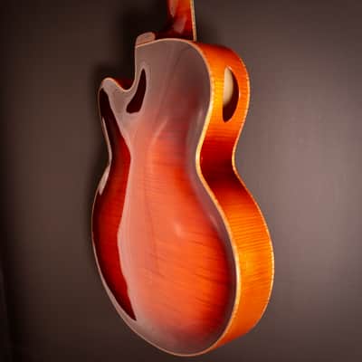 2022 Viteri Custom 16-inch F-hole Acoustic Archtop with Floating Kent Armstrong image 7