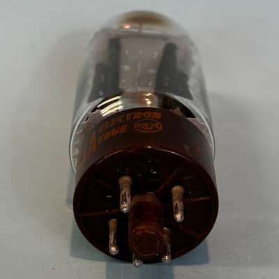 1963 RCA 5R4GYB Vintage Brown Base Black Plate Side D Getter Rectifier Tube!T476 image 6