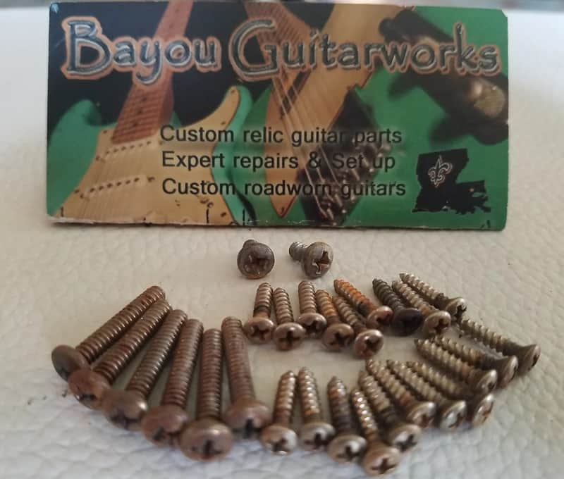 Fender Stratocaster full screw kit Aged Relic image 1