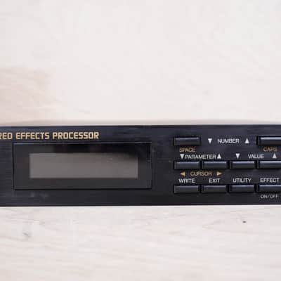 Boss Pro SE-50 Stereo Effects Processor 1990 Black Made in Japan Half Rack w/ Power Supply image 2