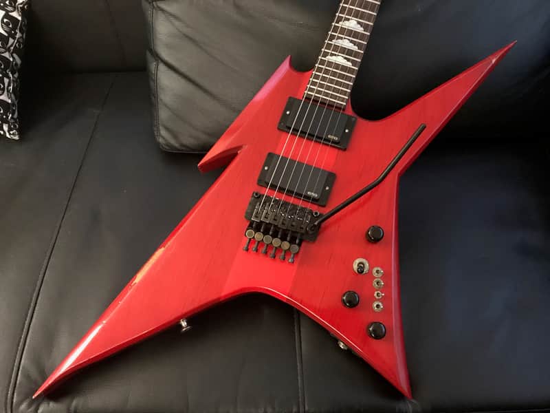 Bc rich B.C. Rich (death chuck schuldiner rick rozz ironbird )80's Trans red image 1