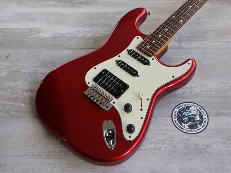 1985 Squier Japan ST314-60 Contemporary Series Medium Scale Stratocaster (Candy Apple Red) image 1