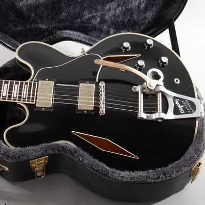 Gibson Memphis Shinichi Ubukata ES-355 with Bigsby 2017 - Vintage Ebony VOS image 1
