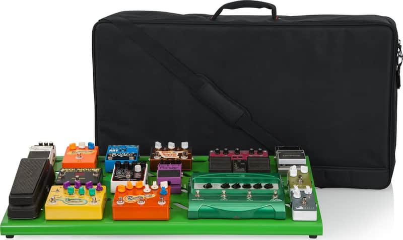 Gator GPB-XBAK Aluminum Extra Large Pedalboard, 35" x 17" w/ Softcase, Screamer Green image 1