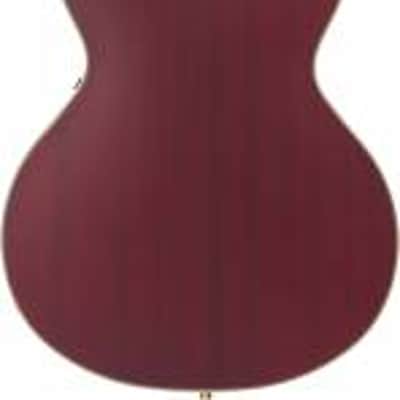 D'Angelico Deluxe Dc Mini Double Cutaway w/ stop-bar tailpiece Satin Trans Wine image 4