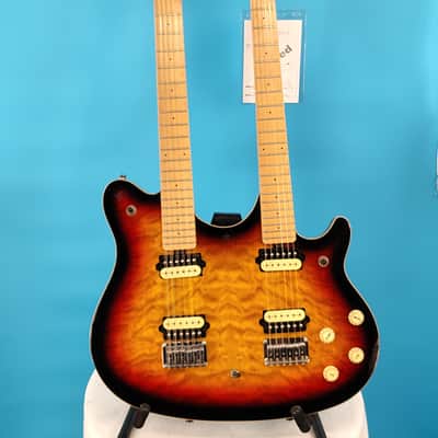 OLP by Ernie Ball Double Neck 6 & 12 String 2000's - Sunburst Figured Top image 1