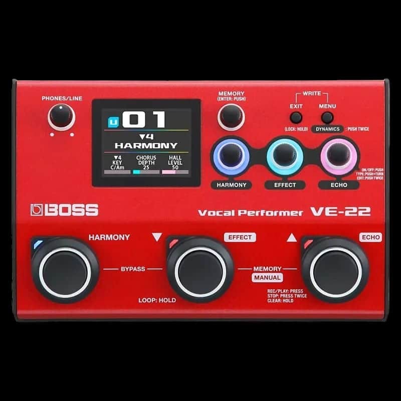 Boss VE-22 Vocal Effects and Looper Pedal image 1