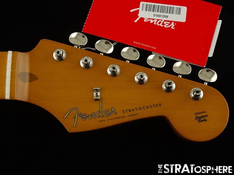 Fender Vintera II 50s RI Stratocaster Strat NECK & TUNERS, 1950s Maple Soft V image 1