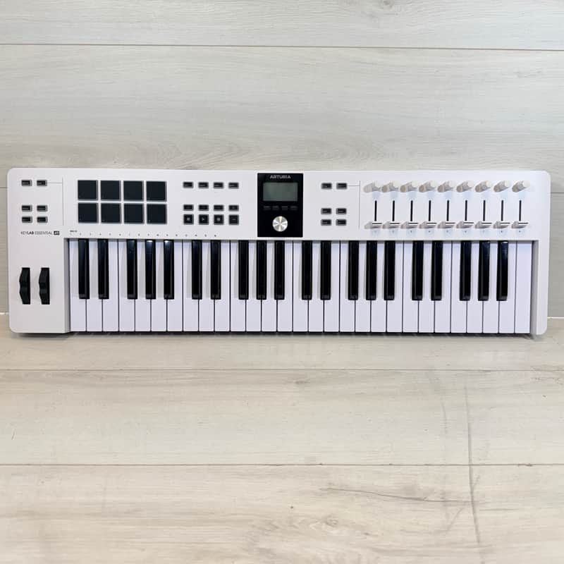 Arturia KeyLab Essential 49 MK3 USB MIDI Controller Keyboard White 2023 image 1