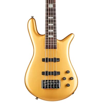 Spector Euro 5 Classic Bass Guitar - Metallic Gold Gloss image 4