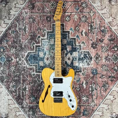 1996 Fender TN72 Thinline Telecaster Natural ‘72 Vintage Reissue MIJ Made In Japan Electric Guitar W/ Tweed Hardshell Case! image 5