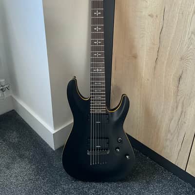 Schecter Demon-7 2018 - Present - Aged Black Satin image 1