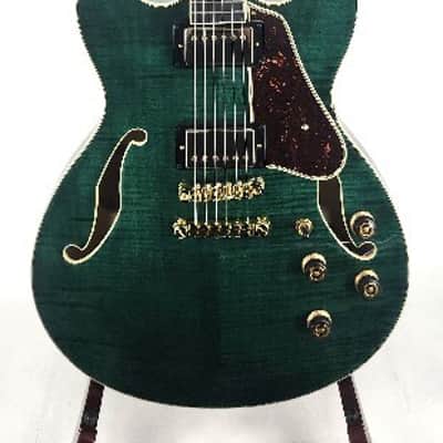 Ibanez Ibanez AS93FMTMG AS Artcore Expressionist Electric Guitar - Moss Green image 5