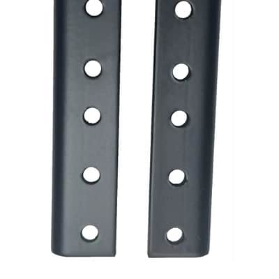 LASE 2 (One Pair) 2U / 2 SPACE Rack Rails 3.5" Lg Tapped 10/32" for Amplifier Rack image 5