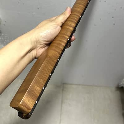 24inch short scale 22 fret Roasted flame Maple guitar neck part ROSEWOOD image 2