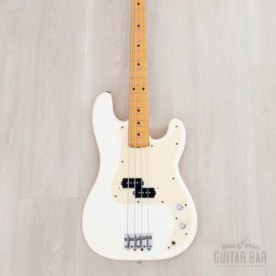 1982 Fender JV Precision Bass ‘57 Vintage Reissue PB57-70 Olympic White Ash Body, Japan MIJ Fujigen image 2
