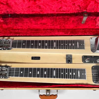 Circa 1955 Fender Dual 6 Professional Three Leg Steel Guitar w/OHSC image 5