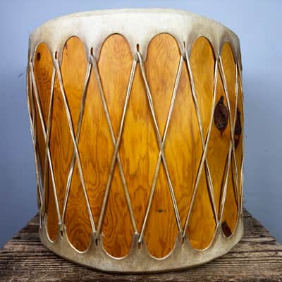 Handmade Powwow Portable Bass Drum - 22” x 19” image 4