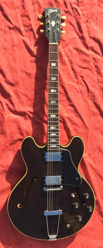 Gibson ES-335 Walnut 1969/70  Orange Label With Volute and Made in USA stamp