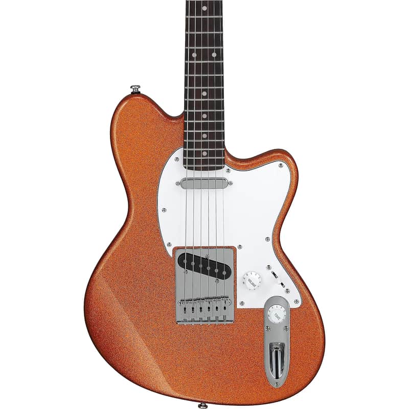 Ibanez Talman YY20-OCS Yvette Young Signature 6-String Solid Body Electric Guitar with Rosewood Fretboard, Right-Handed, Orange Cream Sparkle image 1