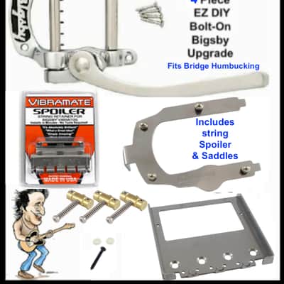 SALE! Bigsby B5 & Vibramate V5TEV HB Saddles, Spoiler 4 Vintage Fender Telecaster AshTray Bridge