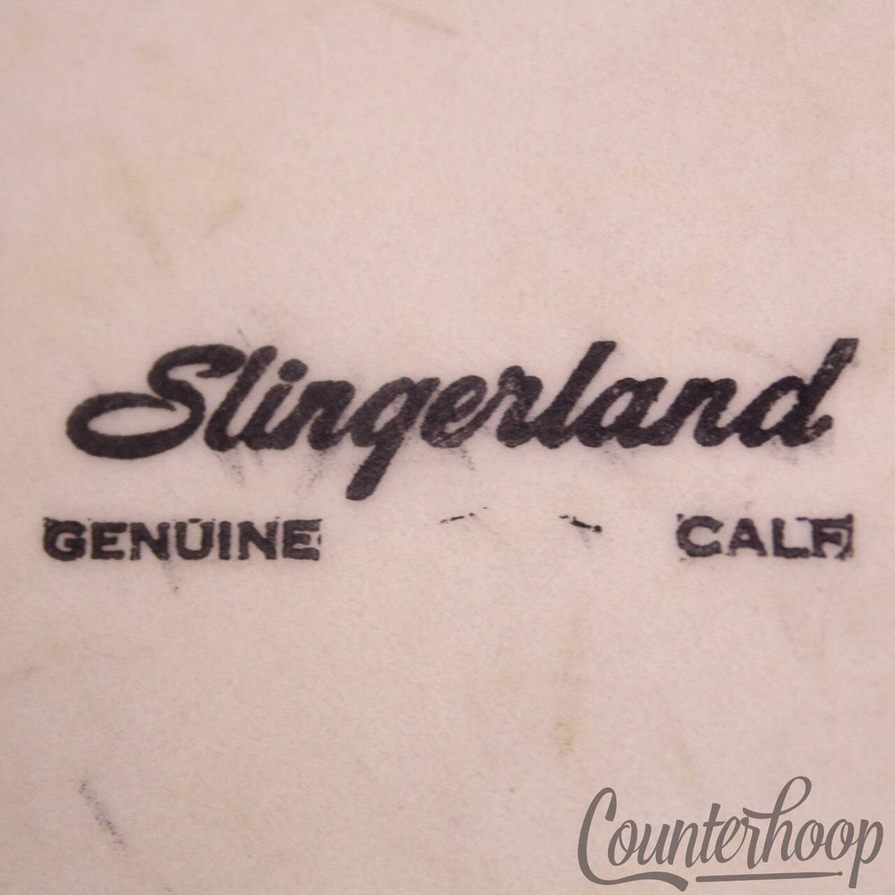 Slingerland 22"Bass Drum Genuine Calf Skin Head Batter Vintage 50s Radio King US — main photograph
