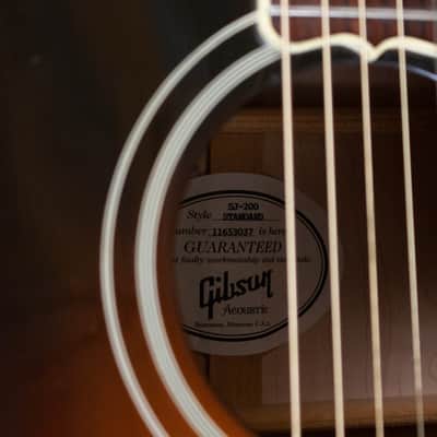 Gibson J-200 Standard 2013 - Vintage Sunburst image 9