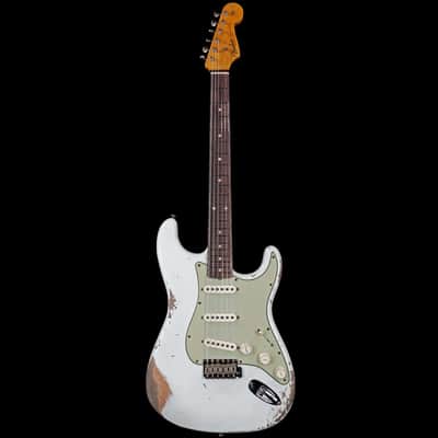 Fender Custom Shop 1961 Stratocaster Heavy Relic Aged Olympic White R121547 image 4