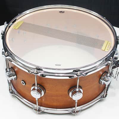 DW Collectors Maple/Spruce 6.5" x 14" Snare Drum w/ VIDEO! Honey Satin Oil image 5