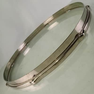 Leedy 15"Indianapolis" Script NOB Double-Flange Snare Drum Batter Rim/Hoop Brass image 3