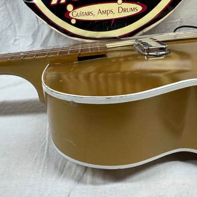 Kay K130 K-130 Archtop Guitar with Chipboard Case 1950s - Gold / Goldtop image 20