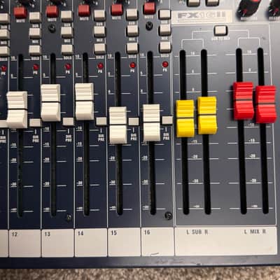 Soundcraft FX16ii 16-Channel Mixer with Lexicon Effects Processor 2010s - Blue image 8