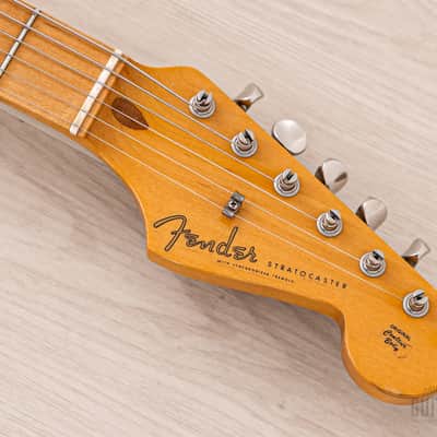 1989 Fender American Vintage '57 Stratocaster, Lake Placid Blue w/ Custom Shop Fat 50s & Tweed Case image 4
