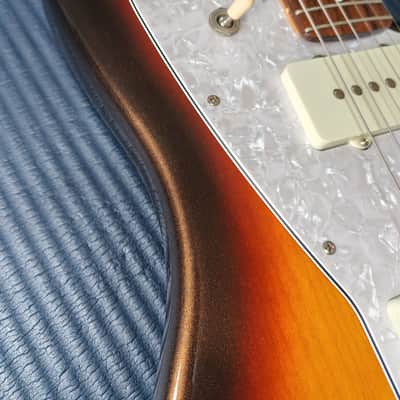 *RARE* 2021 Fender Japan Hybrid II Jazzmaster 75th anniversary - Limited Edition Sparkle Metallic 3-Color Sunburst M3TS - Full Set MIJ image 10
