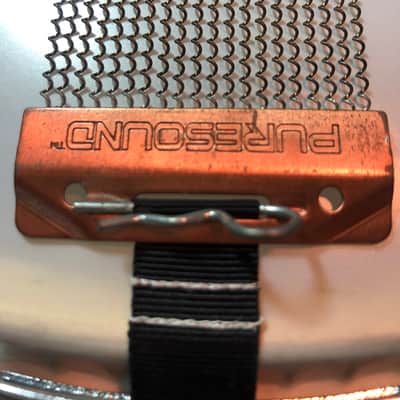 Slingerland Brass 10 lug 5"x14" lacquered Brass snare drum w/ DW MAG Throw off/3 position but plate image 8
