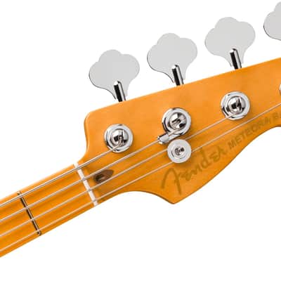 Fender American Ultra II Meteora Bass, Maple Fingerboard, Solar Flare image 7
