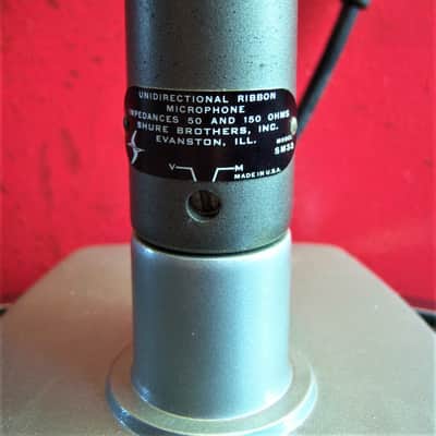 Vintage RARE 1960's Shure SM33 Uniron Ribbon Microphone w accessories 330 image 6