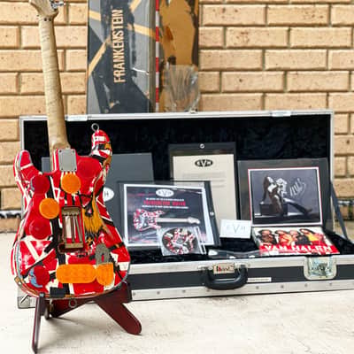 Fender Custom Shop EVH  Frankenstein Replica Eddie Van Halen and Chip Ellis Masterbuilt Hand Signed image 3