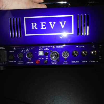 REVV G20 2-Channel 20-Watt Guitar Amp Head with Reactive Load and Virtual Cabinets 2020 - 2021 - Purple + Footswitch image 3