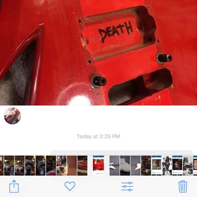 Bc rich B.C. Rich (death chuck schuldiner rick rozz ironbird )80's Trans red image 3