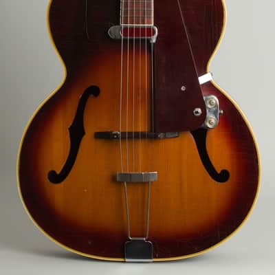 Vega  C-56 Special w/DeArmond Rhythm Chief Pickup Arch Top Acoustic Guitar (late 1940s), ser. #5370, black hard shell case. image 3