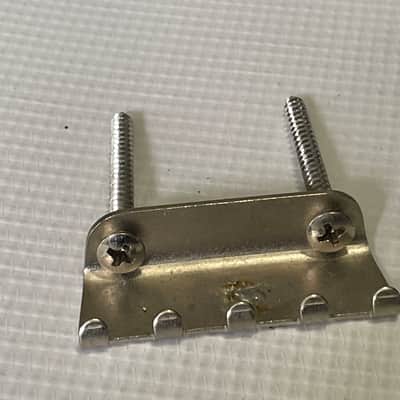 1980's Era Original Floyd Rose Made in Germany Chrome Tremolo Bridge Vibrato Set (R2 Nut & Retainer Bar) image 2